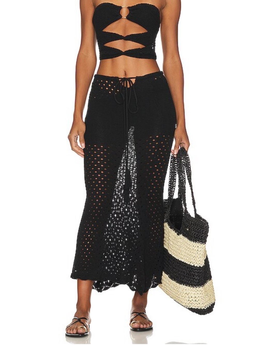 Revolve SNDYS Crochet Skirt